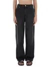 Isabel Marant Niroka Straight-leg Denim Pants In Black