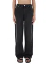 Isabel Marant Niroka Straight-leg Denim Pants In Black