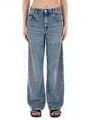Isabel Marant High-waisted Straight Blue Jeans In Blue