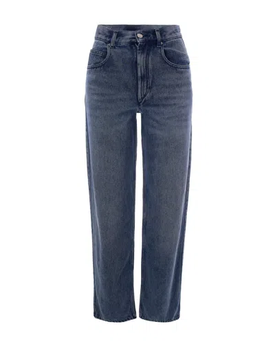 Isabel Marant Denim High-rise Wide-leg Jeans In Blue