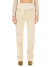 Isabel Marant Frayed Detail Cotton Trouser