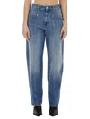 Isabel Marant Vetan Faded Cotton Denim Straight Jeans