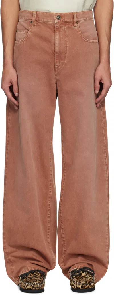 Isabel Marant Jeans With Belt Loops In Brown