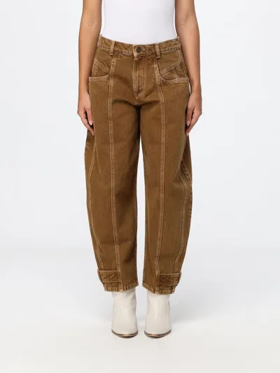 Isabel Marant Jeans Woman Color Bronze In Brown