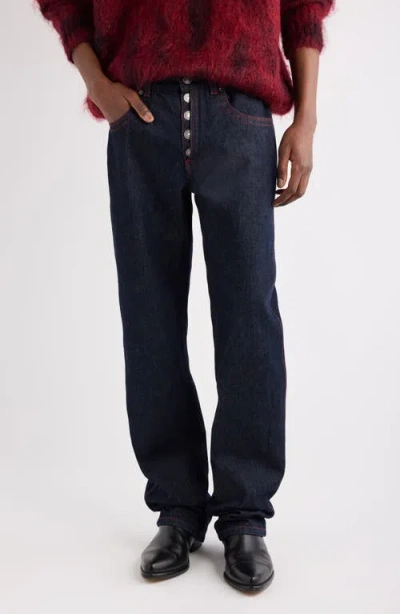 Isabel Marant Jeffrey Relaxed Straight Leg Jeans In Blue