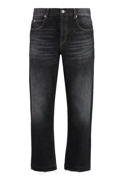 Isabel Marant Jelden 5-pocket Straight-leg Jeans In Black