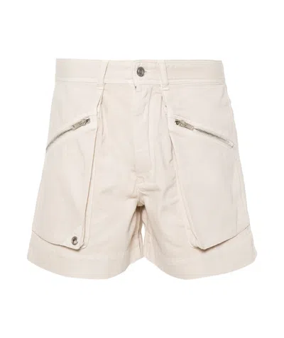 Isabel Marant Jeliano High-waisted Shorts In White