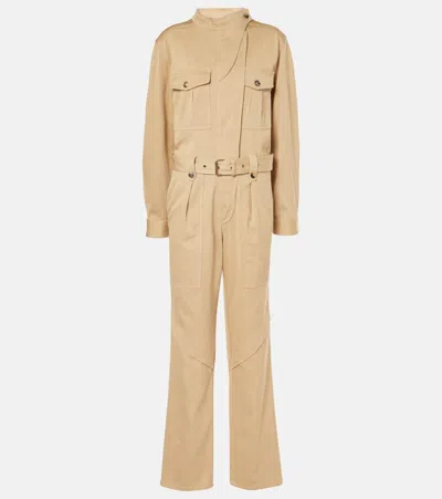 ISABEL MARANT JELICA COTTON TWILL JUMPSUIT