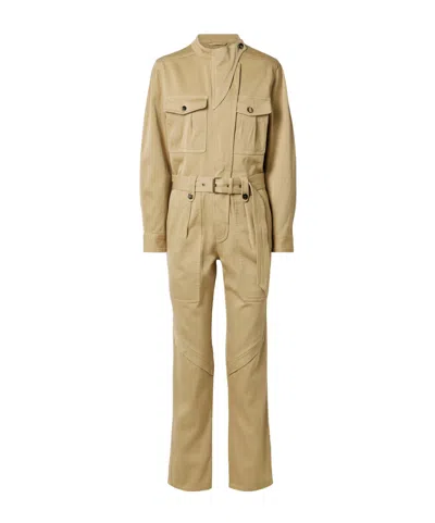 Isabel Marant Jelica Lace-up Jumpsuit In Brown