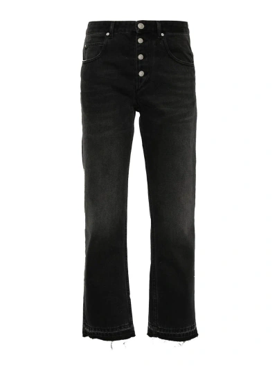 Isabel Marant Jemina Raw-edge Jeans In Black