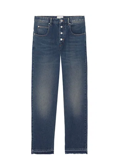 Isabel Marant Jemina Slim-fit Cropped Jeans In Faded Blue