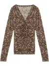 Isabel Marant Top Jenifer In Brown