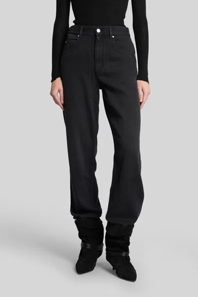 Isabel Marant Jenny Jeans In Black Cotton