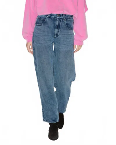 Isabel Marant Jenny Medium-rise Pant In Light Blue