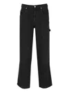 Isabel Marant Jenter-gz Baggy Fit Trousers Black In Gray