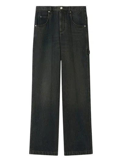 Isabel Marant Jenter Pocket Jeans In Gray