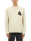 Isabel Marant Jersey With Logo In Neutral
