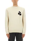 Isabel Marant Jersey With Logo In Neutral