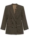 Isabel Marant Long Sleeve Blazer In Gray