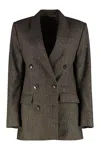 Isabel Marant Jevima Double-breasted Jacket In Brown