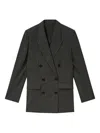 Isabel Marant Double-breasted Tailored Blazer In Gray