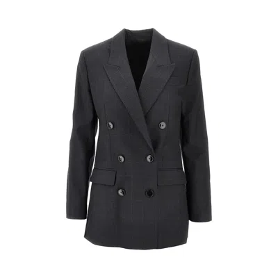 Isabel Marant 'jevima' Prince Of Wales Jacket In Black