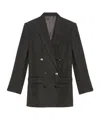 Isabel Marant Jevima Striped Wool Suit Jacket In Multi