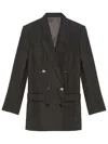 Isabel Marant Embroidered Stretch Wool Blend Jevima Blazer In Black