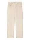 Isabel Marant Jeyda Embroidered Straight Trousers In Neutral