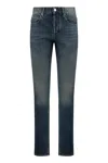Isabel Marant Jiliana Stretch Cotton Jeans In Denim