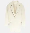 Isabel Marant Jilenka Wool And Cotton Coat In Ecru