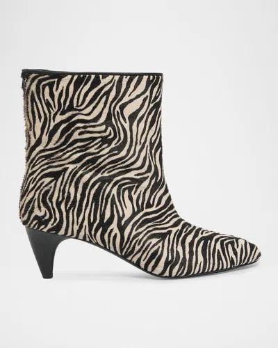 Isabel Marant Jiry 55mm Zebra-print Leather Boots