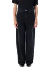 Isabel Marant Vetan High-rise Wide-leg Jeans In Black