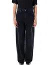 Isabel Marant Vetan High-rise Wide-leg Jeans In Black