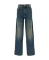 Isabel Marant Joanny Mid Rise Denim Wide Jeans In Blue