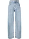 Isabel Marant Joanny Mid-rise Straight-leg Jeans In Blue