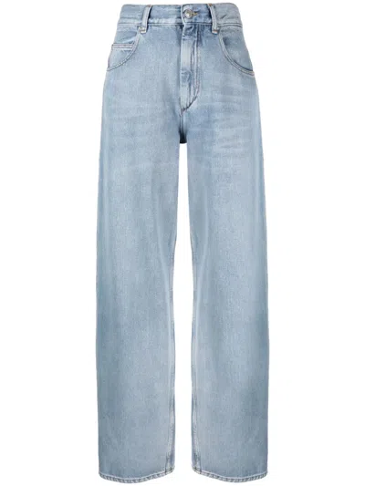 Isabel Marant Joanny Mid-rise Straight-leg Jeans In Blue