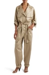 ISABEL MARANT ISABEL MARANT JOCELYNE COTTON TWILL UTILITY JUMPSUIT