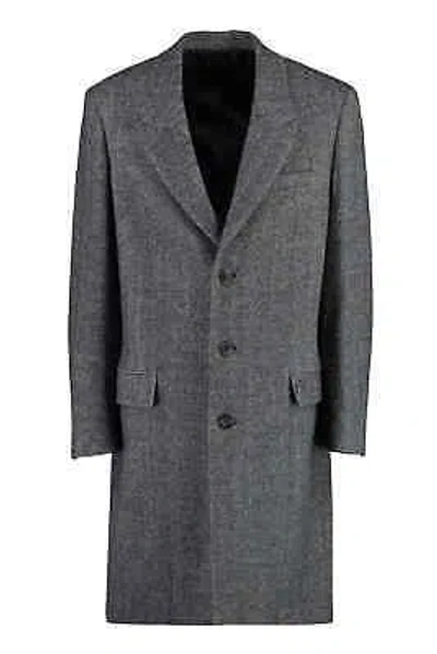 Pre-owned Isabel Marant Johel Single-breasted Wool Coat In Gray