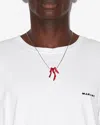 Isabel Marant Jolan Necklace In Red-silver