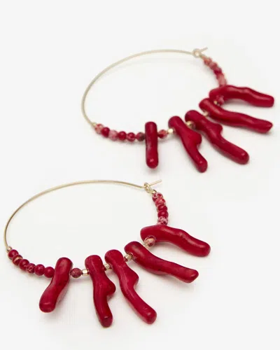 Isabel Marant Jolana Earrings In Red