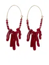 Isabel Marant Jolana Earrings In Red