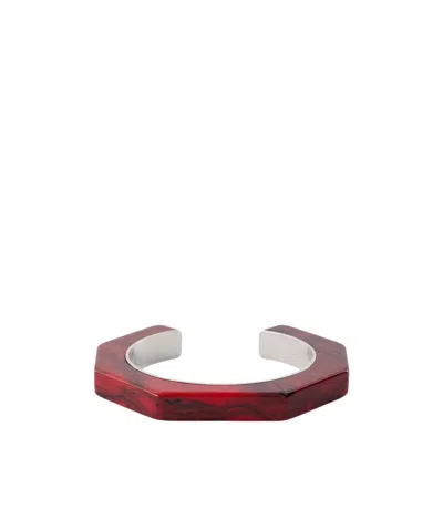 Isabel Marant Jonc Open Cuff Bracelet In Red