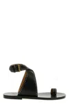 Isabel Marant Black Studded Leather Sandal