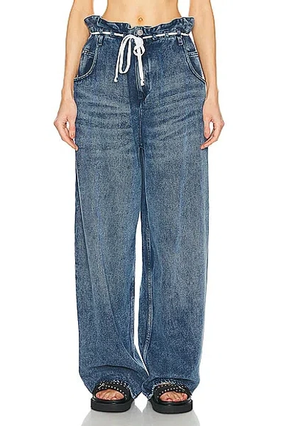 Isabel Marant Jordy Baggy Wide Leg In 30lu Light Blue