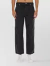 Isabel Marant Javi Wide-leg Cotton Blend Trousers In Black