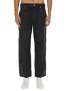 Isabel Marant Javi Wide-leg Cotton Blend Trousers In Black