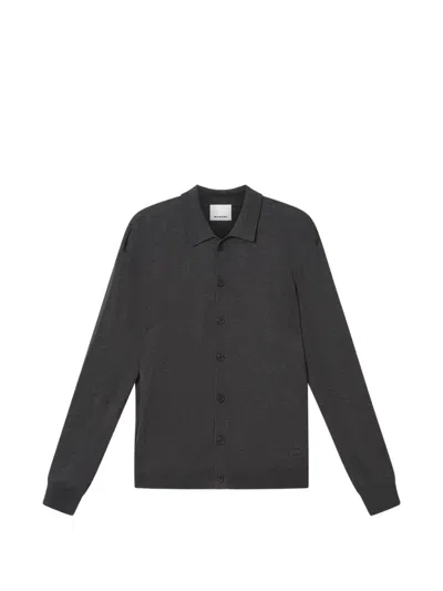Isabel Marant Joris Fine Knit Cardigan In Gray