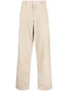 Isabel Marant Corduroy Straight-leg Trousers In Nude
