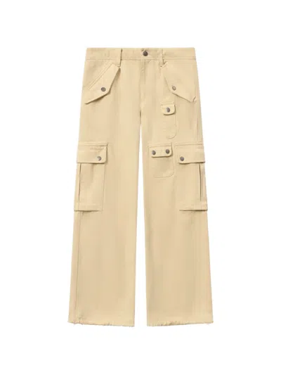 Isabel Marant Josine Shorts Belt Loops Button Detail In Neutral